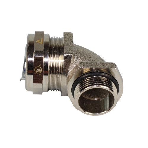 7129251 Anamet 90° COMPACT FITTING NICKEL PLATED BRASS, IP 66/67   M25 x 1 Produktbild Front View L