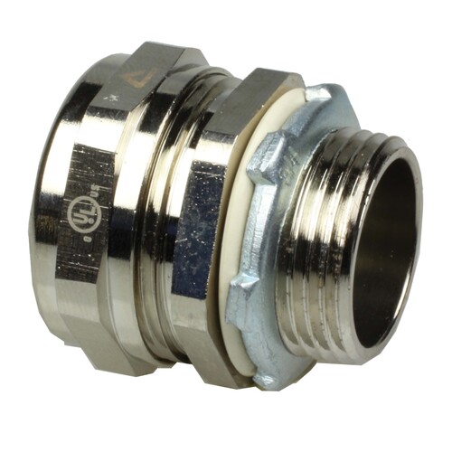 7140122 Anamet COMPACT FITTING STRAIGHT NICKEL PLATED BRASS, IP 66/67   NPT 1/2 Produktbild Front View L