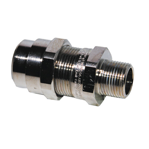 2976230 Anamet ATEX CABLE GLAND NICKEL PLATED BRASS RNC   Pg 21   NPT 1 Produktbild Front View L