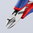 7702115 KNIPEX ELEKTRONIK SEITEN- SCHNEIDER MIT FACETTE 115 mm Produktbild Additional View 3 S