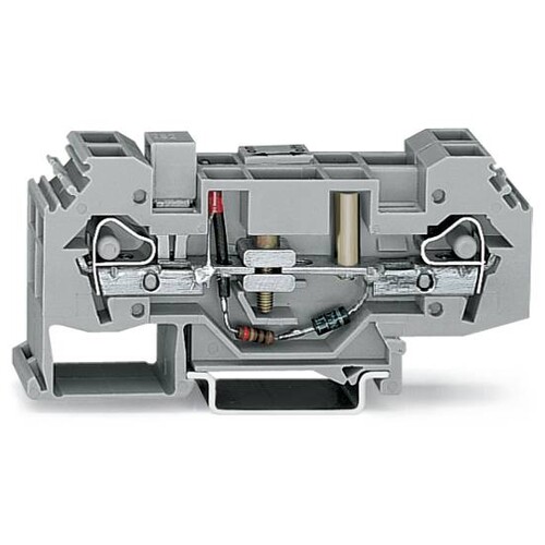 282-139 WAGO ERDLEITER-TRENNKLEMME 220VAC/DC Produktbild Front View L