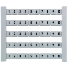 518960001 WEIDMÜLLER DEK 6 1-10 BEZ. Klemmenmarkierer 50Stk=1Kart/50 Schilder Produktbild front M