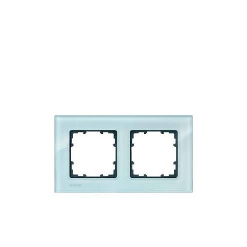 5TG1202 SIEMENS MIRO RAHMEN 2-FACH 161X90MM GLAS KRISTALLIG Produktbild