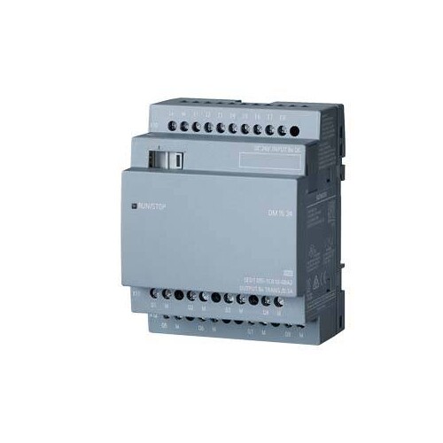 6ED1055-1CB10-0BA2 SIEMENS LOGO DM16 24 Erw.-Mod., 24VDC/24VDC/TRANS 4TE 8DE/8DA Produktbild