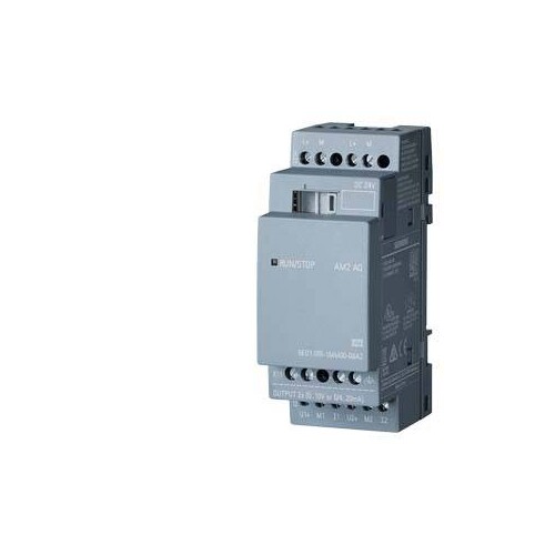 6ED1055-1MM00-0BA2 SIEMENS LOGO! AM2 AQ Erw.-Mod., DC 24V, 2AA 0-10V/4-20mA Produktbild