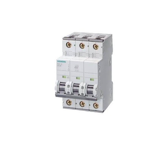 5SY63067 Siemens Leitungsschutzschalter 400V 6KA, 3POLIG, C, 6A, T=70MM Produktbild