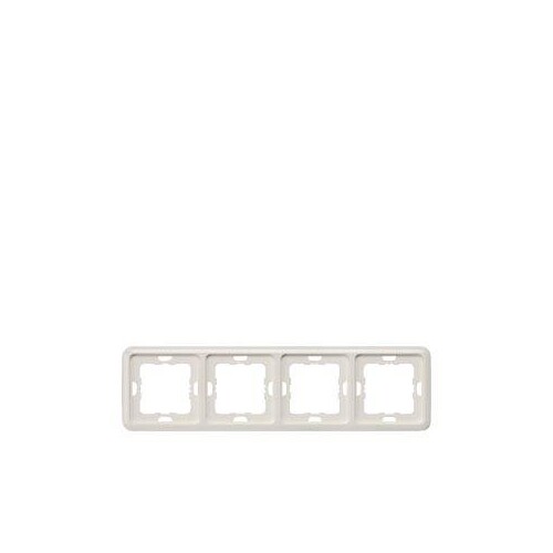 5TG1814 Siemens Rahmen 4-fach 80x80mm Delta Profil Titanweiss Produktbild