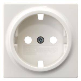 5UH1044 SIEMENS Steckdosenabdeckung ohne Einsatz Delta I-System titanweiss Produktbild front M