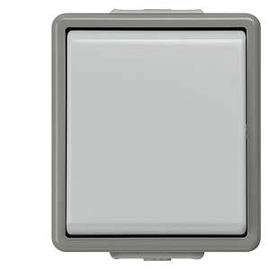 5TA4707 SIEMENS AP-FR Kreuzschalter 10A DELTA Fläche grau IP44 66x75mm Produktbild