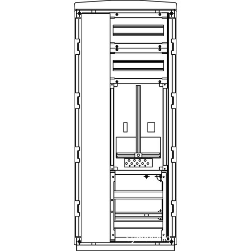 FZ5155 ELSTA Zählerverteiler freistehend B440xH1065xT322 1ZP Salzburg Produktbild Front View L