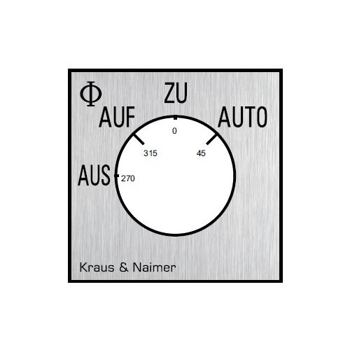 S00F990/A-E1+F*A-EW06 K&N Frontschild Aus-Auf-Zu-Auto 30x30mm Produktbild Front View L