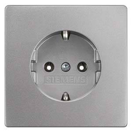 5UB1 853-1 Siemens Schuko-Steckdose Delta style platinmetallic Produktbild