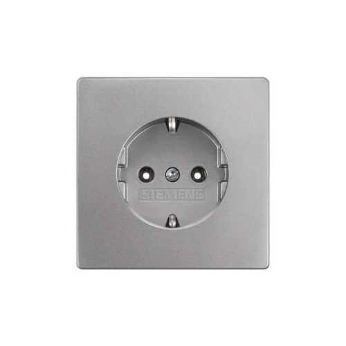 5UB1 853-1 Siemens Schuko-Steckdose Delta style platinmetallic - Steckdose