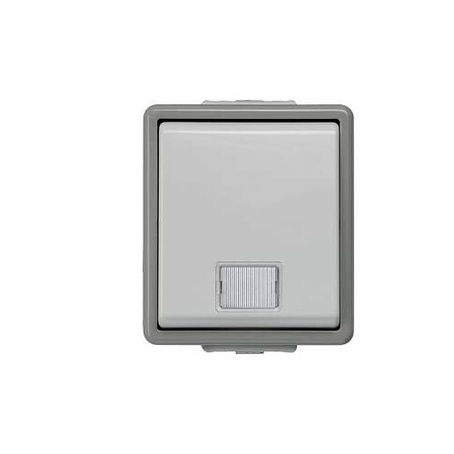 5TA4700 Siemens DELTA FLÄCHE IP44 AP DUNKEL/HLG KONTROLLSCH.AUS 10A 250V Produktbild