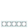 5TG1205 Siemens DELTA MIRO RAHMEN 5FACH ECHTMAT.GLAS KRISTALLGRÜ.ABMESS:374X90MM Produktbild