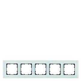 5TG1205 Siemens DELTA MIRO RAHMEN 5FACH ECHTMAT.GLAS KRISTALLGRÜ.ABMESS:374X90MM Produktbild