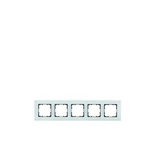 5TG1205 Siemens DELTA MIRO RAHMEN 5FACH ECHTMAT.GLAS KRISTALLGRÜ.ABMESS:374X90MM Produktbild