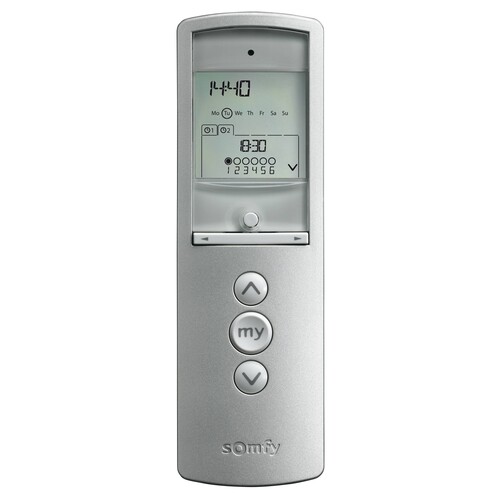 1811021 Somfy Telis 16 RTS Silver 16 Kanal Handsender Produktbild Front View L