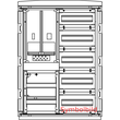 FZ5173 Elsta-Mosdorfer FZV-F/1NV BxHxT 590x836x322mm Zählerv.1Zähler Produktbild