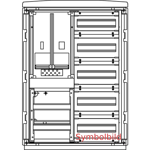 FZ5173 Elsta-Mosdorfer FZV-F/1NV BxHxT 590x836x322mm Zählerv.1Zähler Produktbild Front View L