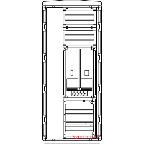 FZ4155 Elsta Mosdorfer FZV-O-F/1NV 24TE OÖ Freist. Zählerverteiler Produktbild Front View L