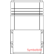 SX410.1 Elsta-Mosdorfer Sockel S4 X0 950/320 RAL7035 bxhxt=590x950x310mm Produktbild