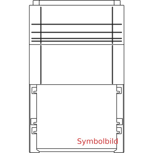 SX410.1 Elsta-Mosdorfer Sockel S4 X0 950/320 RAL7035 bxhxt=590x950x310mm Produktbild Front View L