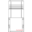 SX300.1 ELSTA-MOSDORFER Sockel X00 Kunststoff RAL7035 B455xH950 Produktbild