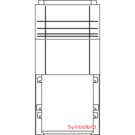 SX300.1 ELSTA-MOSDORFER Sockel X00 Kunststoff RAL7035 B455xH950 Produktbild