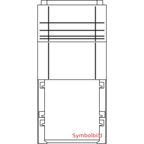 SX300.1 ELSTA-MOSDORFER Sockel X00 Kunststoff RAL7035 B455xH950 Produktbild Front View L