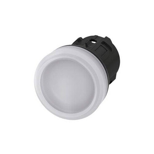3SU1001-6AA60-0AA0 Siemens Leuchtmelder 22mm, rund, Kunststoff, weiß Produktbild
