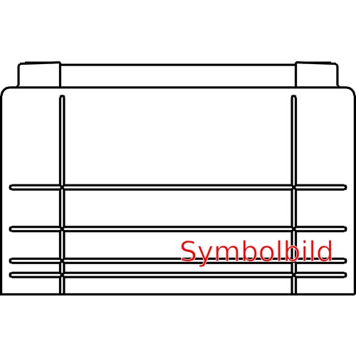 1414 Elsta-Mosdorfer Bodenmontagesockel SB3 250/180 RAL 7032 Produktbild Front View L