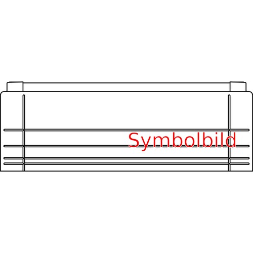 1421 Elsta-Mosdorfer Bodenmontagesockel SB5 250/320 RAL 7032 Produktbild Front View L