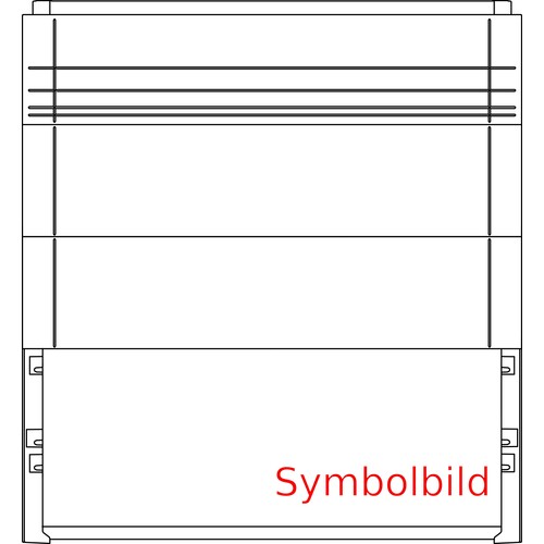 SX630.1 Elsta-Mosdorfer Sockel S6S X2 1200/320 AS/ST/SC RAL 7035 (S6HS) Produktbild Front View L
