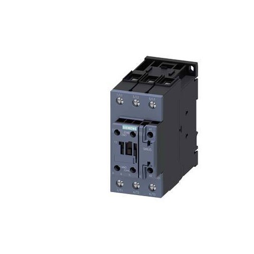 3RT2036-1AF00 Siemens SCHUETZ,AC3:22KW/ 400V, 1S+1OE, AC 110V 50HZ, 3POL, BGR. S Produktbild