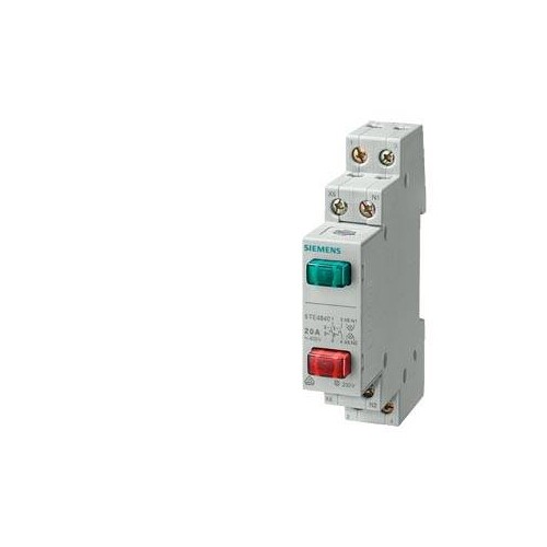 5TE4840 Siemens Taster, 1S+1S 20A 2 Tasten rot grün Lampen 230V Produktbild