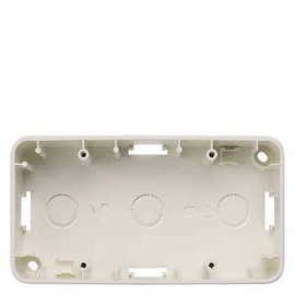 5TG1826 Siemens DELTA profil, titanweiß Aufputz Gehäuse, 2 fach 125x 80x 42,5mm Produktbild front M