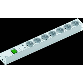 331.0202 Bachmann PDU 19 1,5HE 4xSchutzkontaktsteckdosen 1xSchalter 1x Produktbild front M