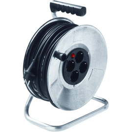 398.181 Bachmann Stahlblechkabeltrommel mit Thermoschutzschalter Produktbild front M