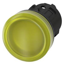 3SU1001-6AA30-0AA0 Siemens Leuchtmelder, 22mm, rund, gelb, Linse, glatt Produktbild