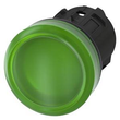 3SU1001-6AA40-0AA0 Siemens Leuchtmelder, 22mm, rund, grün, Linse, glatt Produktbild