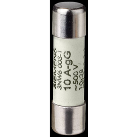 3NW60061 Siemens SENTRON, Zylindersicherungseinsatz, 10x38 mm, 12 Produktbild front M