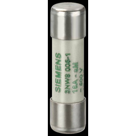 3NW80001 Siemens SENTRON, Zylindersicherungseinsatz, 10x38 mm, 0, Produktbild front M