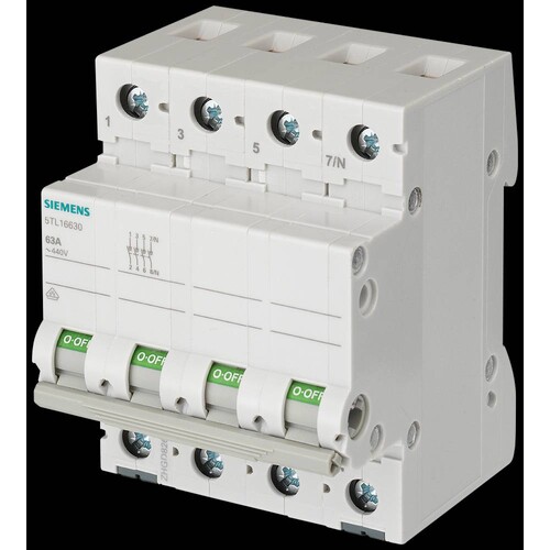 5TL1640-0 Siemens Ausschalter 40A 3- polig+N Produktbild