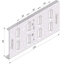 12349 Trayco CT110 JLS 300 PG U Verbinder große Spannweite   Joint larg Produktbild