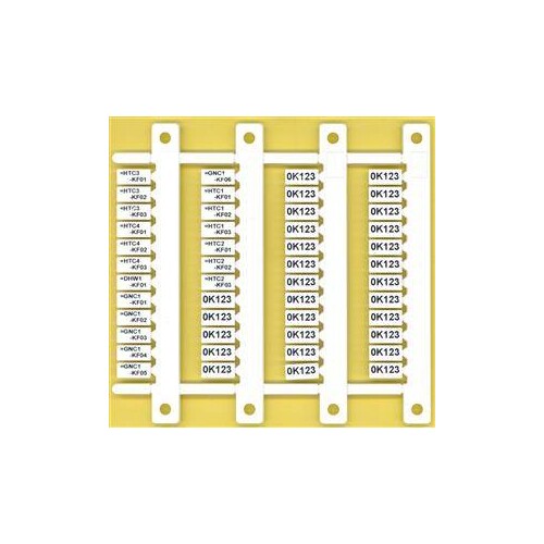 060.48 Finder Bezeichnungsschild Matte mit 48 Schildern Produktbild