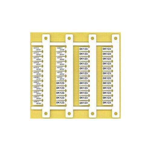 060.48 Finder Bezeichnungsschild Matte mit 48 Schildern Produktbild