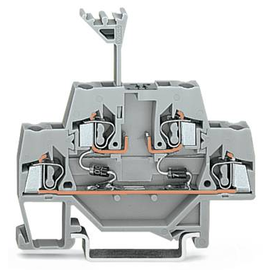 280-942/281-488 Wago Doppelstock Diodenklemme mit 2 Dioden 1N4007 grau Produktbild