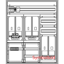 N2CNT1O2R-2NZS.3C Elsta-Mosdorfer ZV N 2NT C 1GF oben 2GF rechts (HKL-2xD02-Sc Produktbild