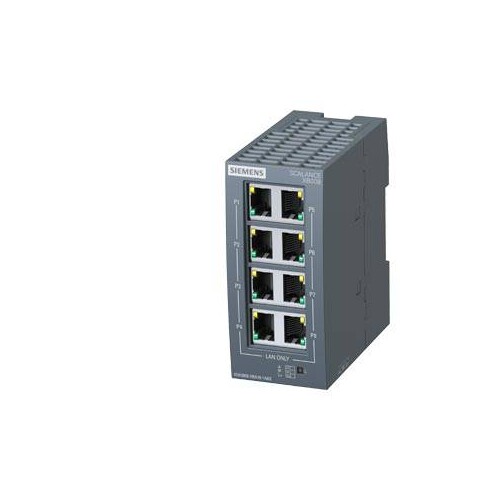 6GK5008-0BA10-1AB2 Siemens Scalance XB008 Unmanaged Ethernet Switch Produktbild